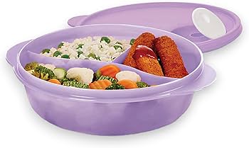 Amazon.com: Tupperware CrystalWave Microwave Lunch Dish Divided