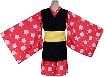 Amazon.co.jp: 鬼滅の刃 真菰コスプレ衣装5点セット お面付 真菰