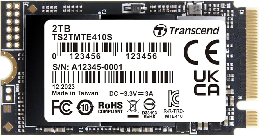 Amazon.com: Transcend 2TB M.2 2242 SSD, Up to 5000MB/s, PCIe