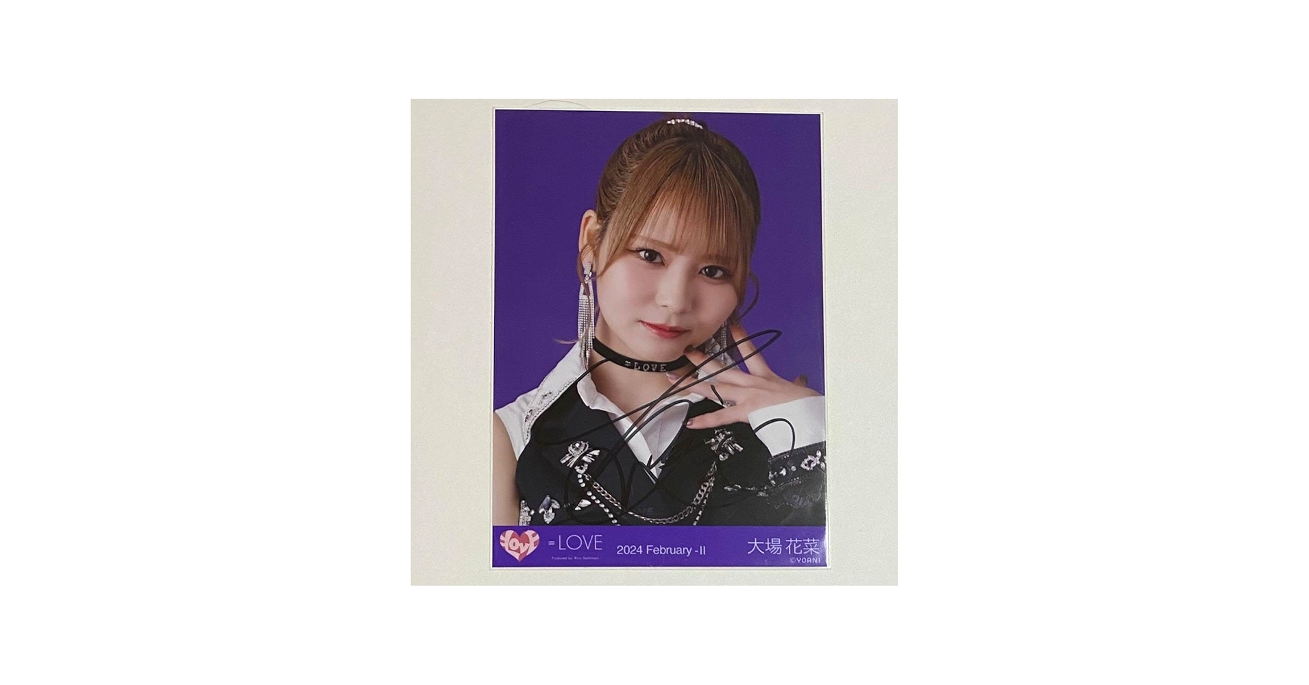 Amazon.co.jp: =LOVE 大場花菜 呪って呪って 生写真 直筆 ヨリ : おもちゃ