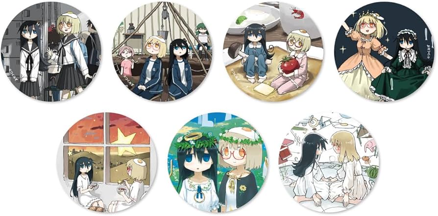 Amazon.co.jp: シメジ シミュレーション カラーイラスト缶バッジ全7種