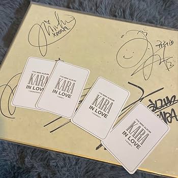 Amazon.co.jp: 特価KARAメンバー全員直筆サイン : おもちゃ