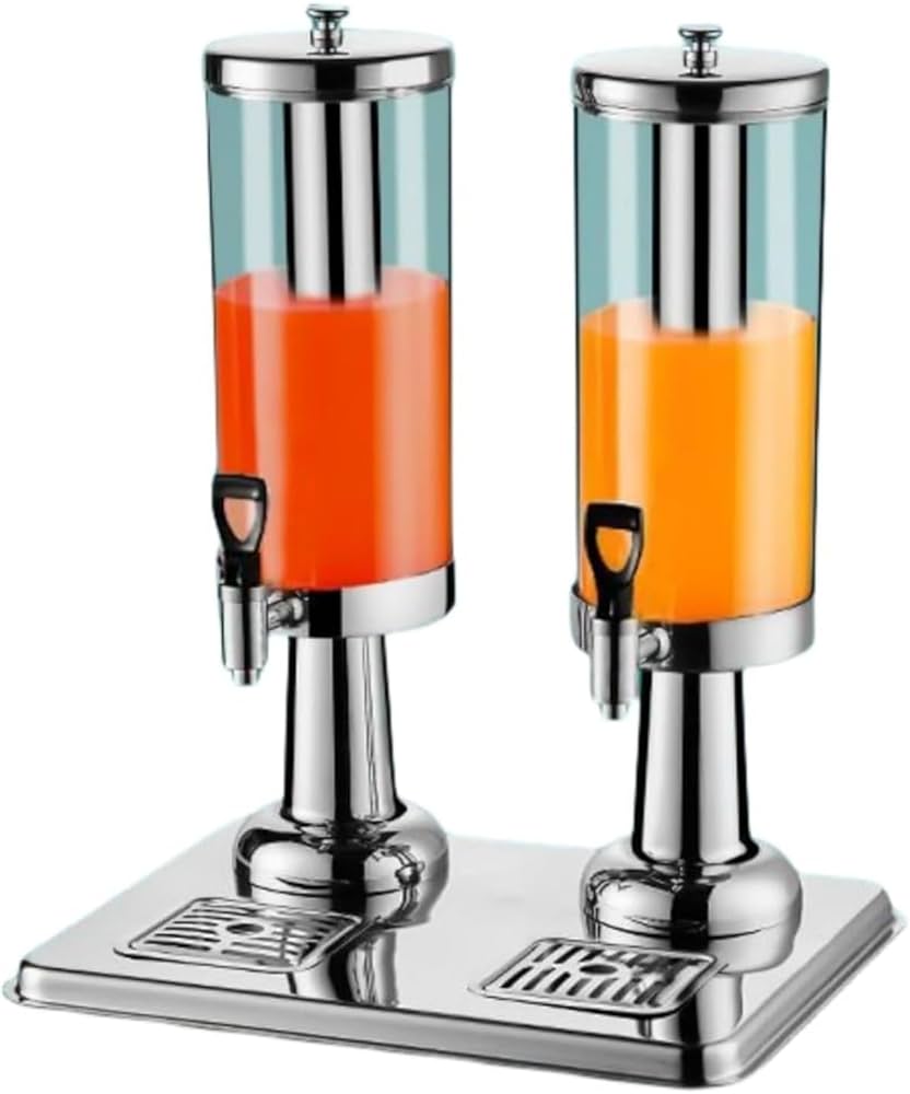 現状品】ジュースディスペンサー 5リットル ステンレス Amazon