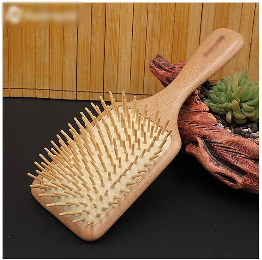 Amazon | Zxyan 櫛 ヘアブラシ 美髪ケア 木製ヘアブラシ、ブナくしエア