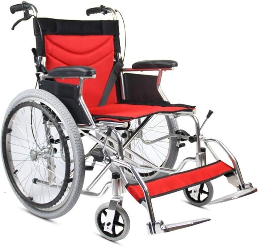Amazon.co.jp: 車椅子自走式、折りたたみ式軽アルミニウム合金、高齢者