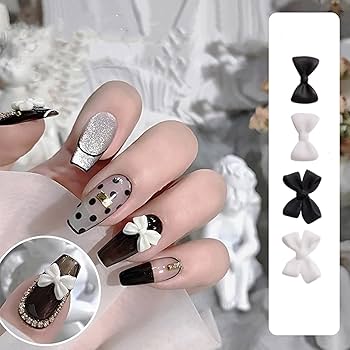 Amazon.co.jp: ネイルパーツ リボン 約200個入り 3D 立体 蝶結び