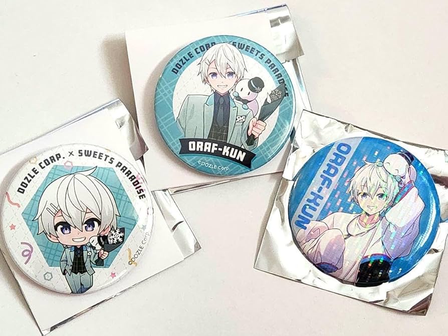 Amazon.co.jp: ドズル社 おらふくん 缶バッチ セット ホロ : おもちゃ