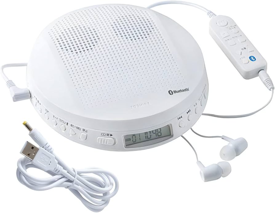 Amazon.co.jp: 東芝 ポータブルCDプレーヤー ホワイト TY-P50(W