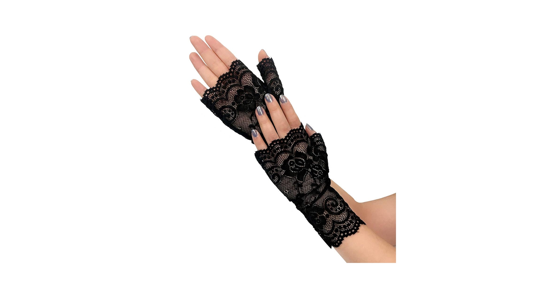 最終値下げfetico LACE FINGERLESS GLOVES BLACK Amazon.com: Vonokee
