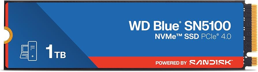 Amazon.com: WD Blue SN5100 1TB NVMe SSD - M.2 2280, PCIe Gen 4.0