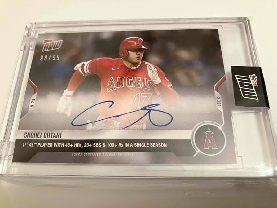 Amazon.co.jp: Topps Now 大谷翔平 直筆サインカード 99枚限定
