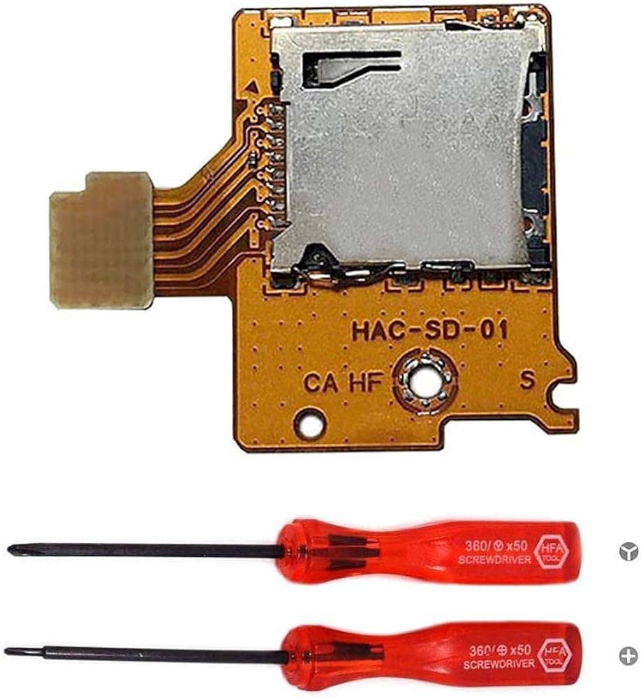 Amazon.com: lenboes Micro TF SD Card Slot Replacement Repair Part