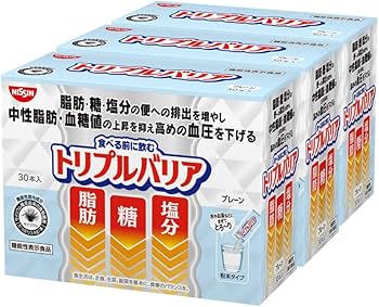 Amazon | 日清食品 トリプルバリア オオバコ サイリウム プレーン 3箱