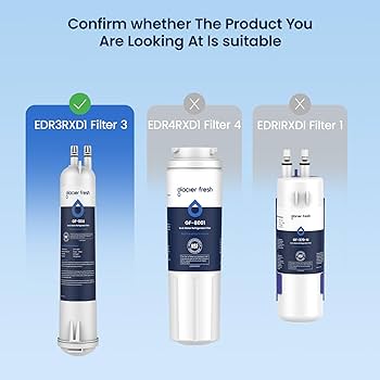 Amazon.com: GLACIER FRESH EDR3RXD1 Refrigerator Water Filter