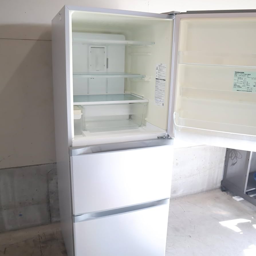 Amazon.co.jp: 東芝 VEGETA 3ドア冷蔵庫 (330L・右開き) シルバー GR