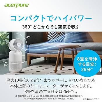 Amazon | エイサーピュア Acer Acerpure Cool AH333-10W 空気清浄機