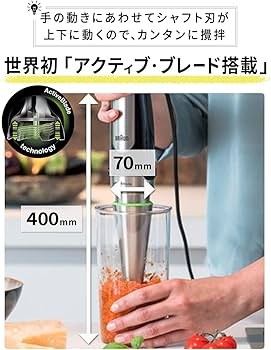 Amazon | ブラウン ハンドブレンダー マルチクイック7 MQ7080XG 簡単