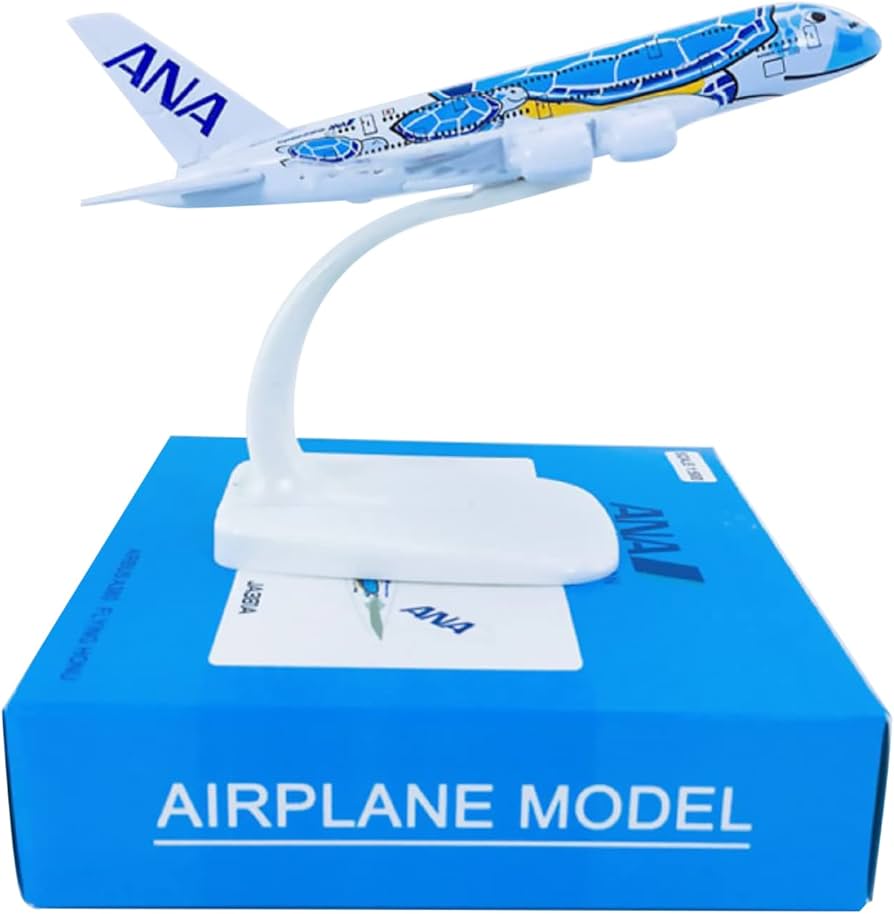 Amazon | 1/500 スケール ANAウミガメ塗装A380飛行機モデル合金モデル