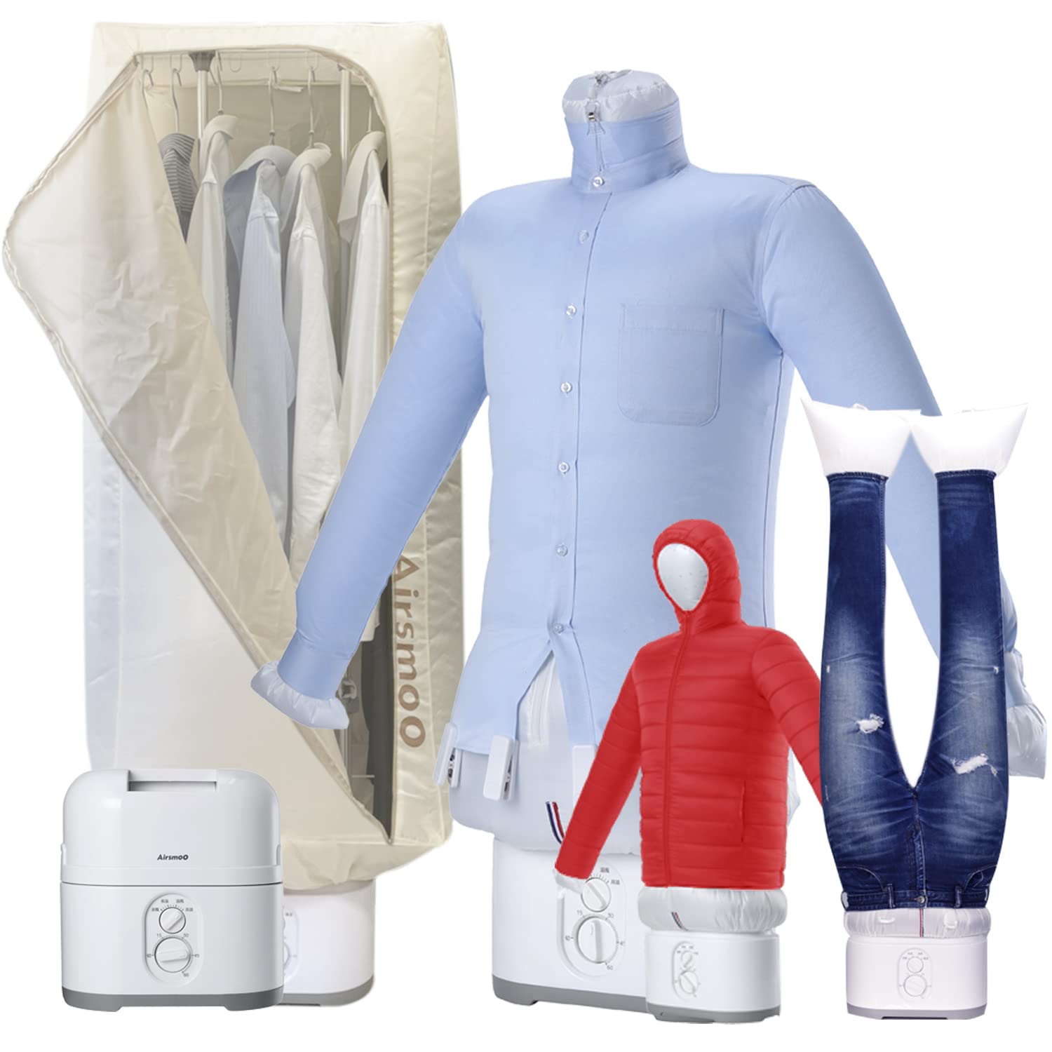 Amazon | Airsmoo(エアスムー) Airsmoo-04 多機能Airアイロン乾燥機