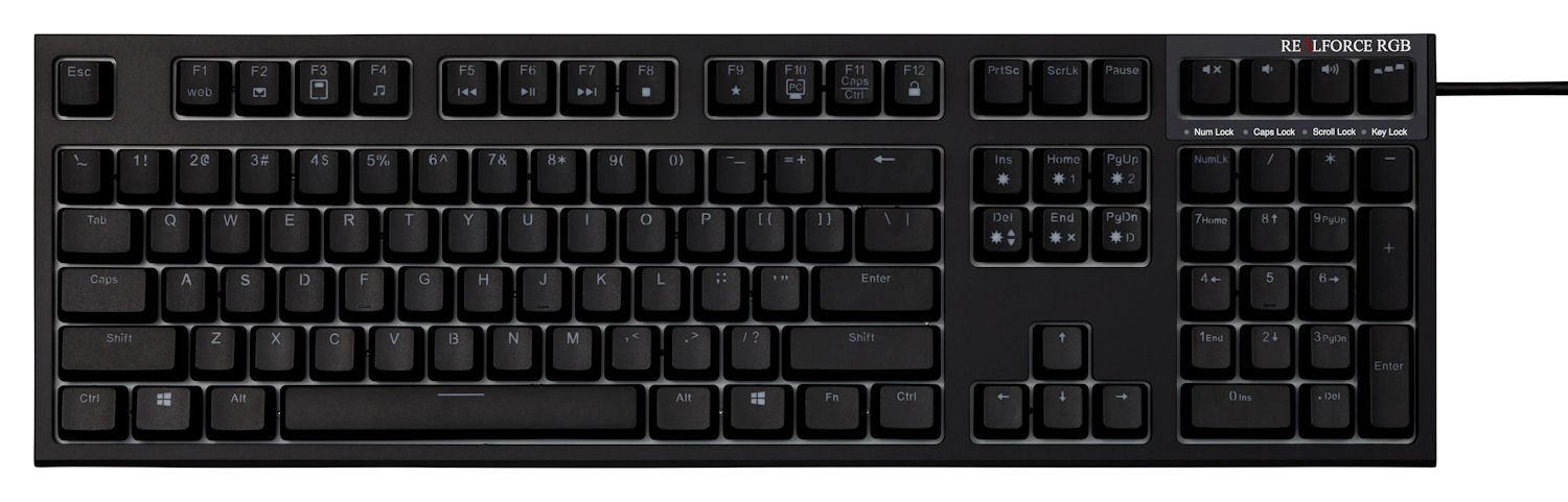 Amazon.co.jp: 東プレ REALFORCE RGB US 108キーUSB英語配列 1680万色