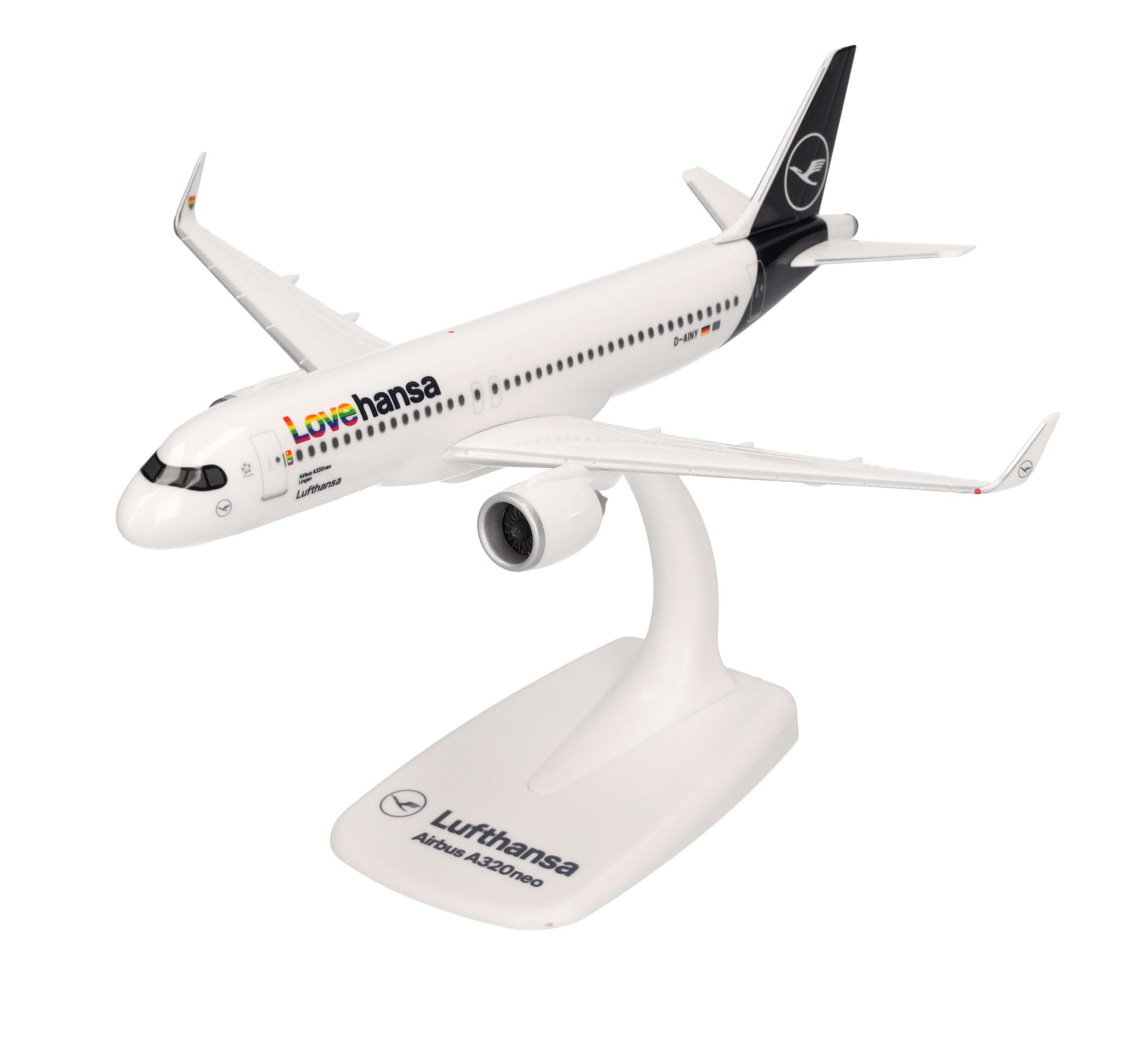 Amazon.com: Herpa Snap-Fit Model Airplane Airbus A320neo Lufthansa