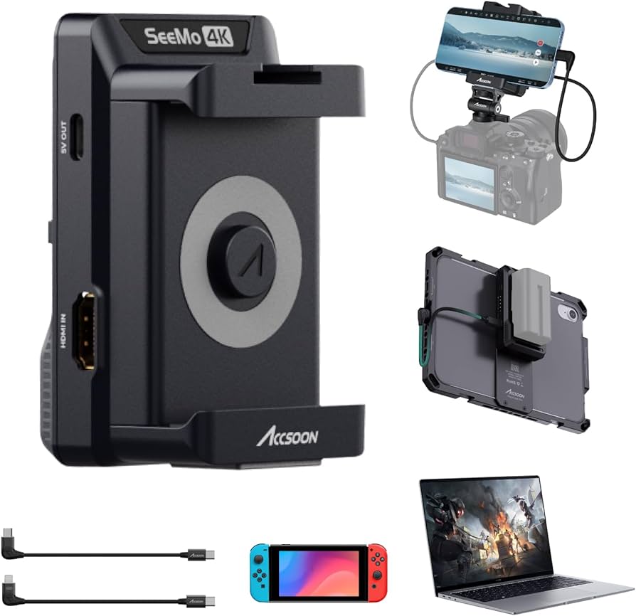 Amazon.com: Accsoon SeeMo 4K HDMI Adapter Video Transmission