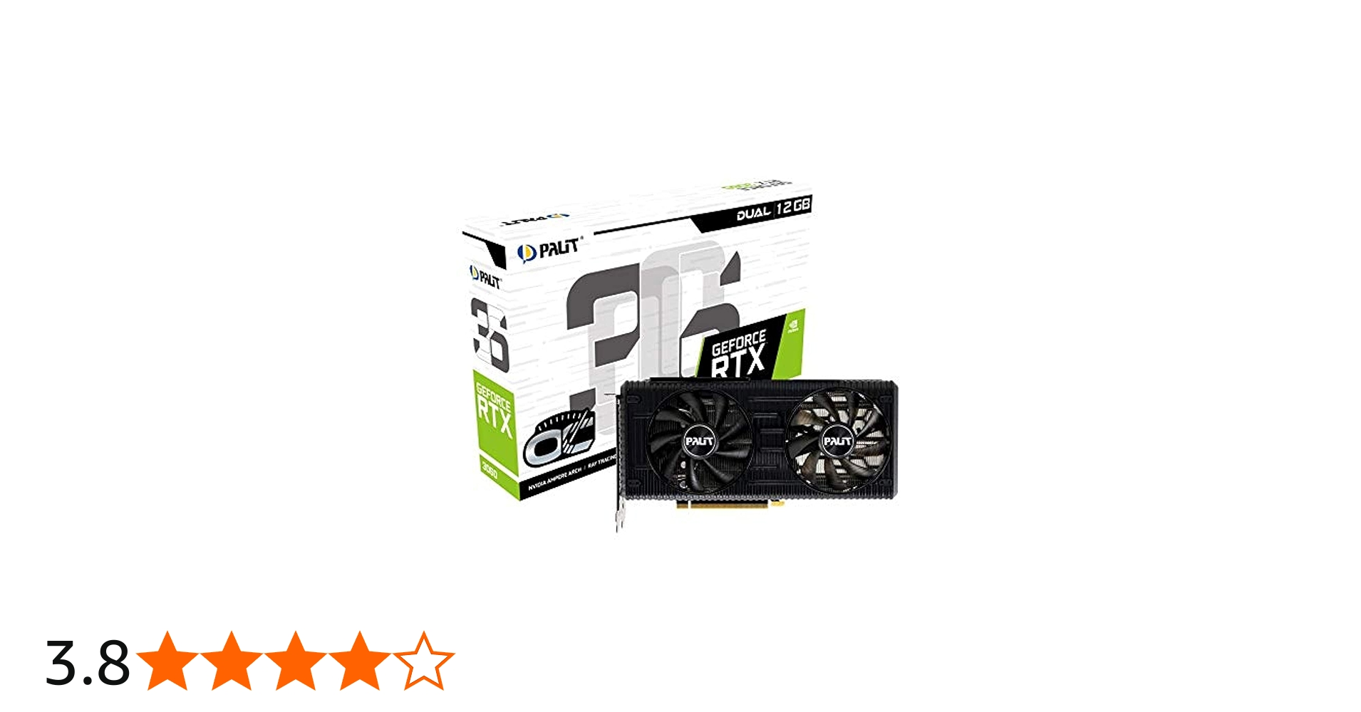 Amazon | Palit(パリット) GeForce RTX 3060 Dual OC 12GB LHR版