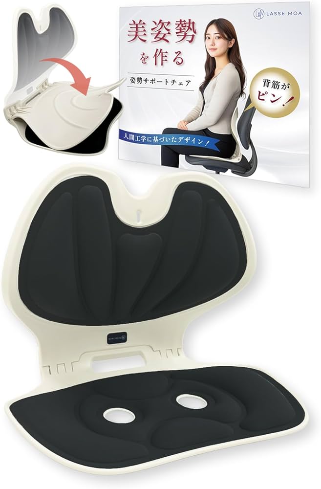 Amazon.co.jp: 【柔道整復師監修】 姿勢サポートチェア 折りたたみ式