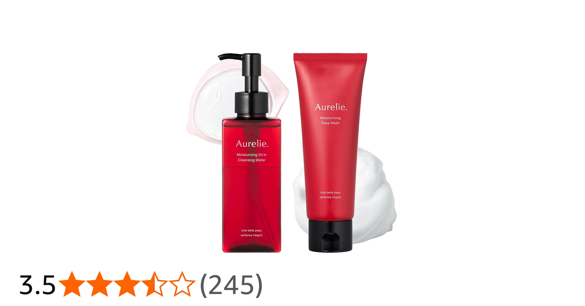 Aurelie MEGUMI 化粧水 メイク落とし 洗顔 パック 4点セット Aurelie