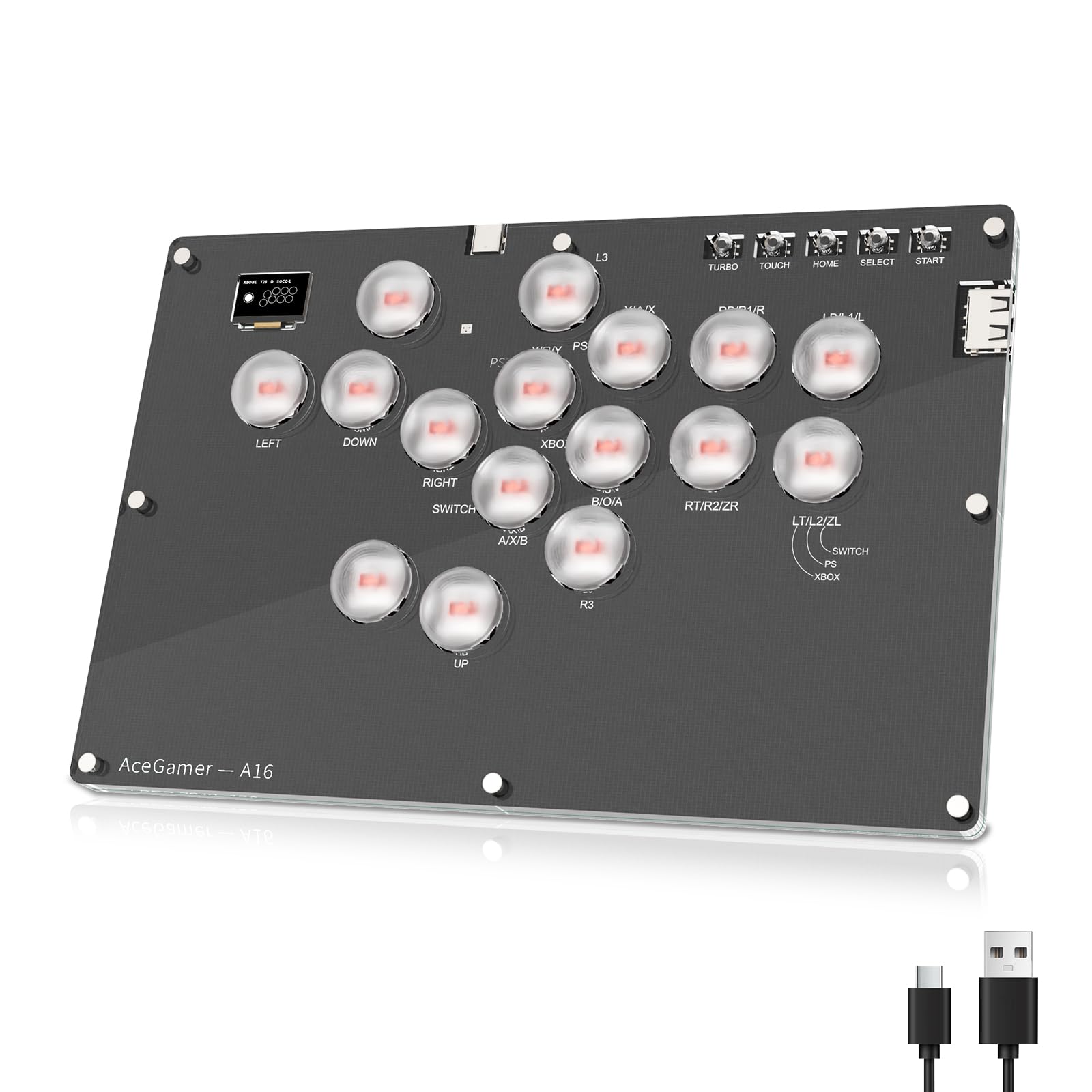 Amazon.co.jp: レバーレスコントローラー レバーレス アケコン 16