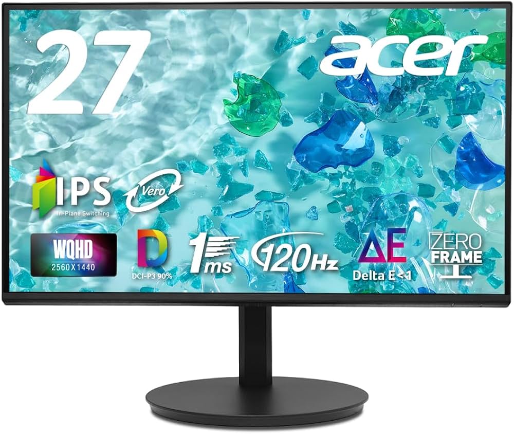 Amazon.co.jp: Acer モニター 27インチ WQHD IPS 非光沢 120Hz 1ms DCI