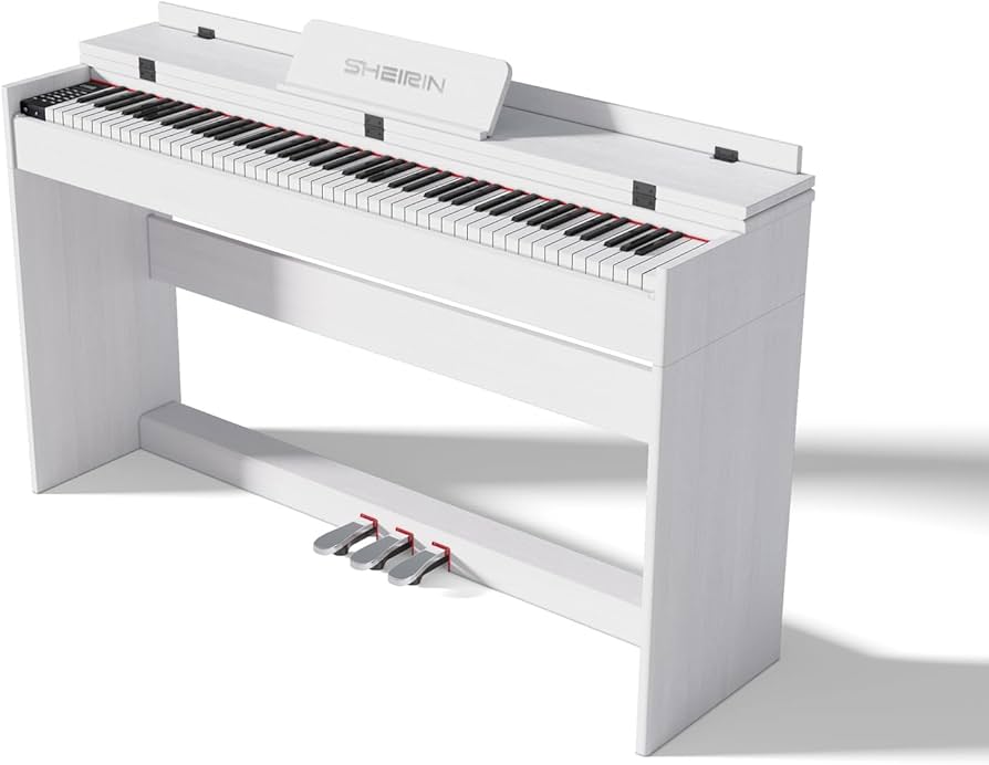 Amazon | 電子ピアノ 88鍵盤 人気 スタンド 蓋付き 初心者 シンプル