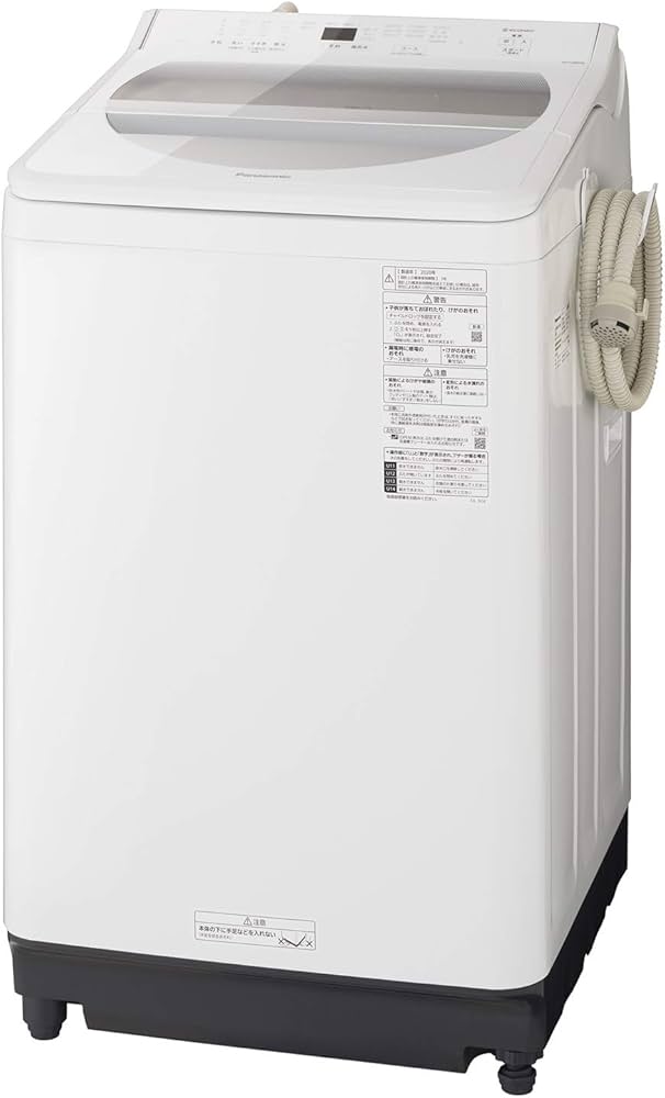 Amazon.co.jp: パナソニック 8.0kg 全自動洗濯機 泡洗浄 ホワイト NA