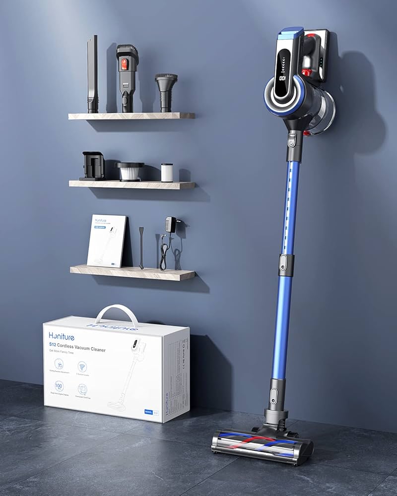 Amazon | 【大画面LEDタッチパネル】コードレス掃除機 400W/33KPA