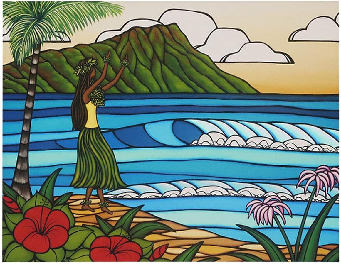 Heather Brown HURA GIRL 絵 Heather Brown HURA GIRL 絵 HULA GIRL