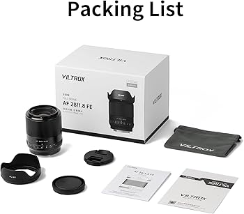 Amazon.com : VILTROX 28mm f/1.8 FE Full-Frame Autofocus Lens for