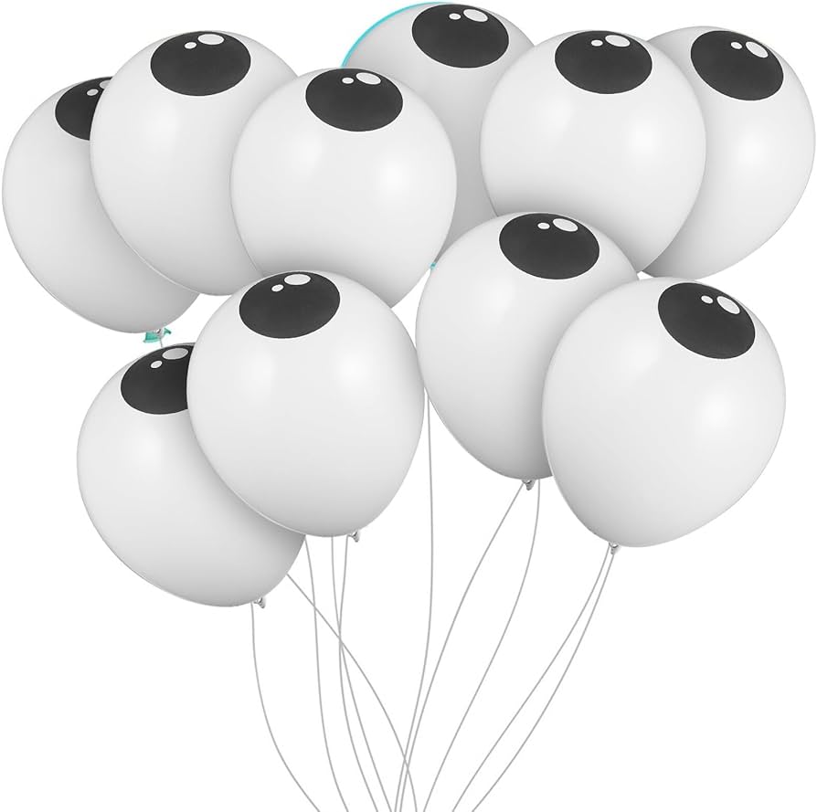 Amazon | Alasum 100個 ハロウィン目玉ラテックス風船 モンスター