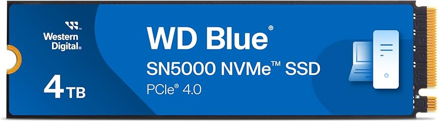 Amazon.com: Western Digital 4TB WD Blue SN5000 NVMe Internal Solid