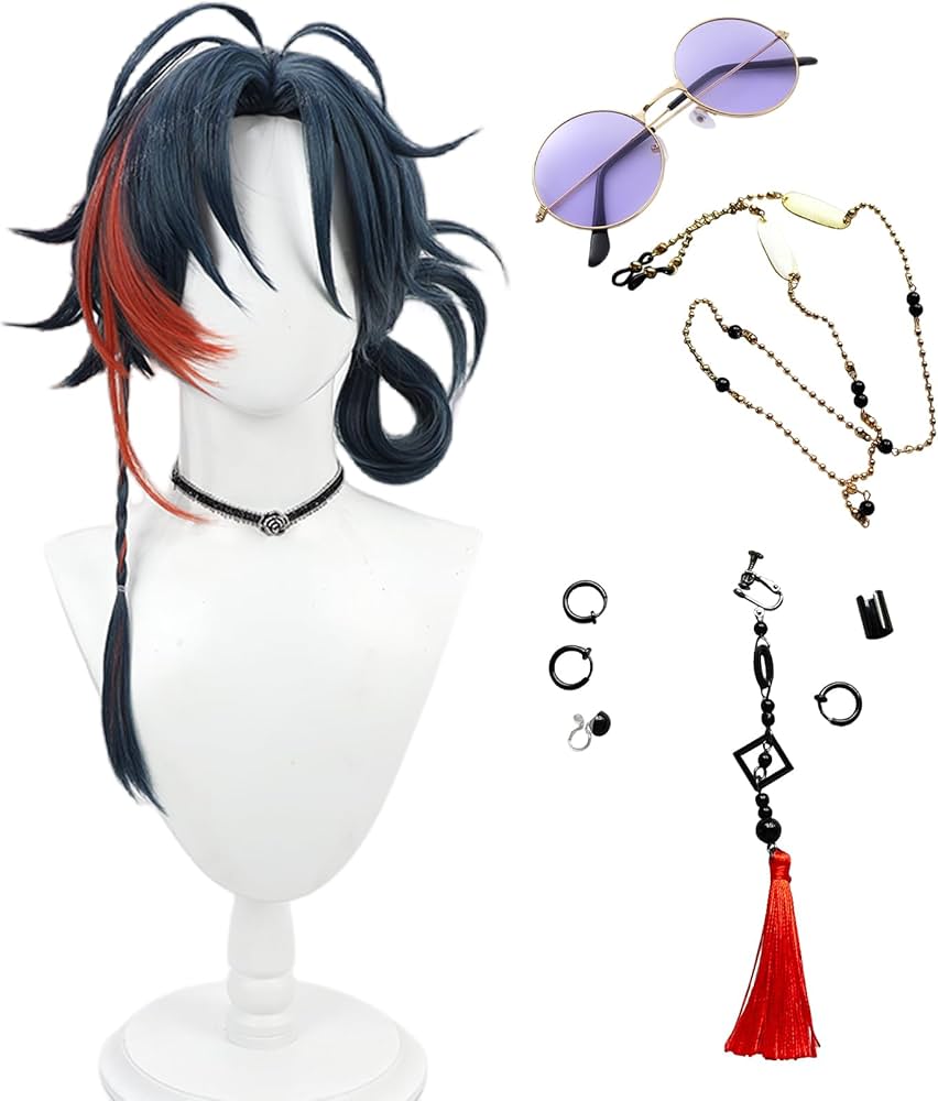 Amazon.co.jp: Plazhen コスプレ ウィッグ ＋ 小物 魁星 かいせい