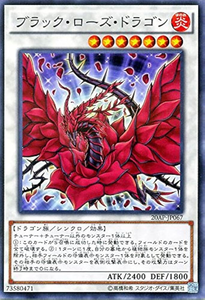 Amazon.co.jp: 遊戯王 ブラック・ローズ・ドラゴン ノーマルパラレル