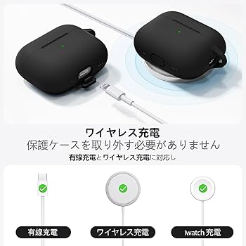 Amazon | Inesore for AirPods Pro3 ケース (2025) カラビナ