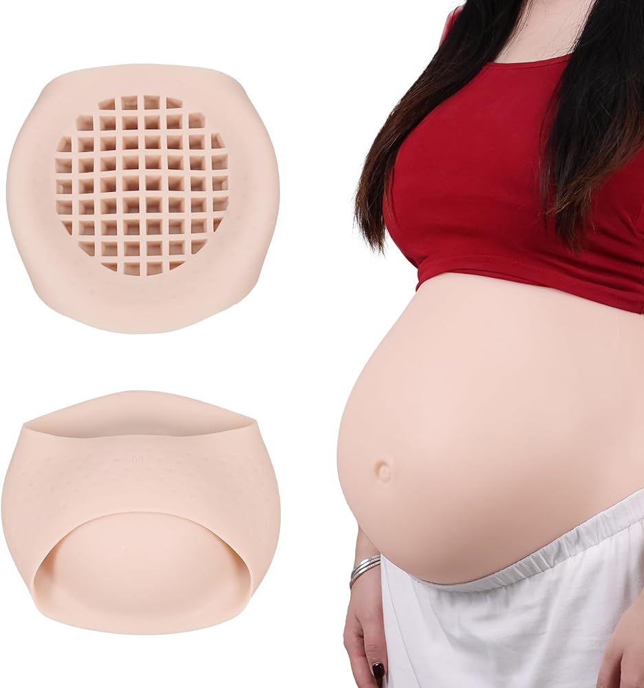 妊婦 コスプレ シリコン 腹 8-10か月 S Amazon.co.jp: 偽妊婦腹、8-10