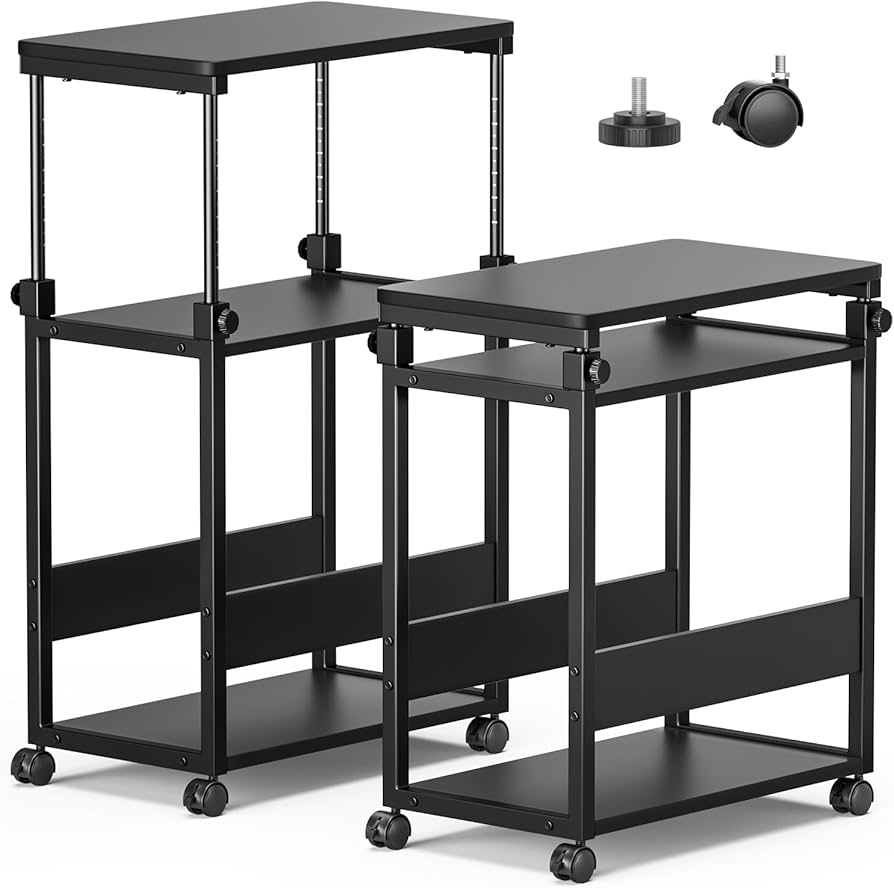 Amazon.co.jp: TTWO パソコンワゴン 昇降式 幅35×奥行60×高さ67.5