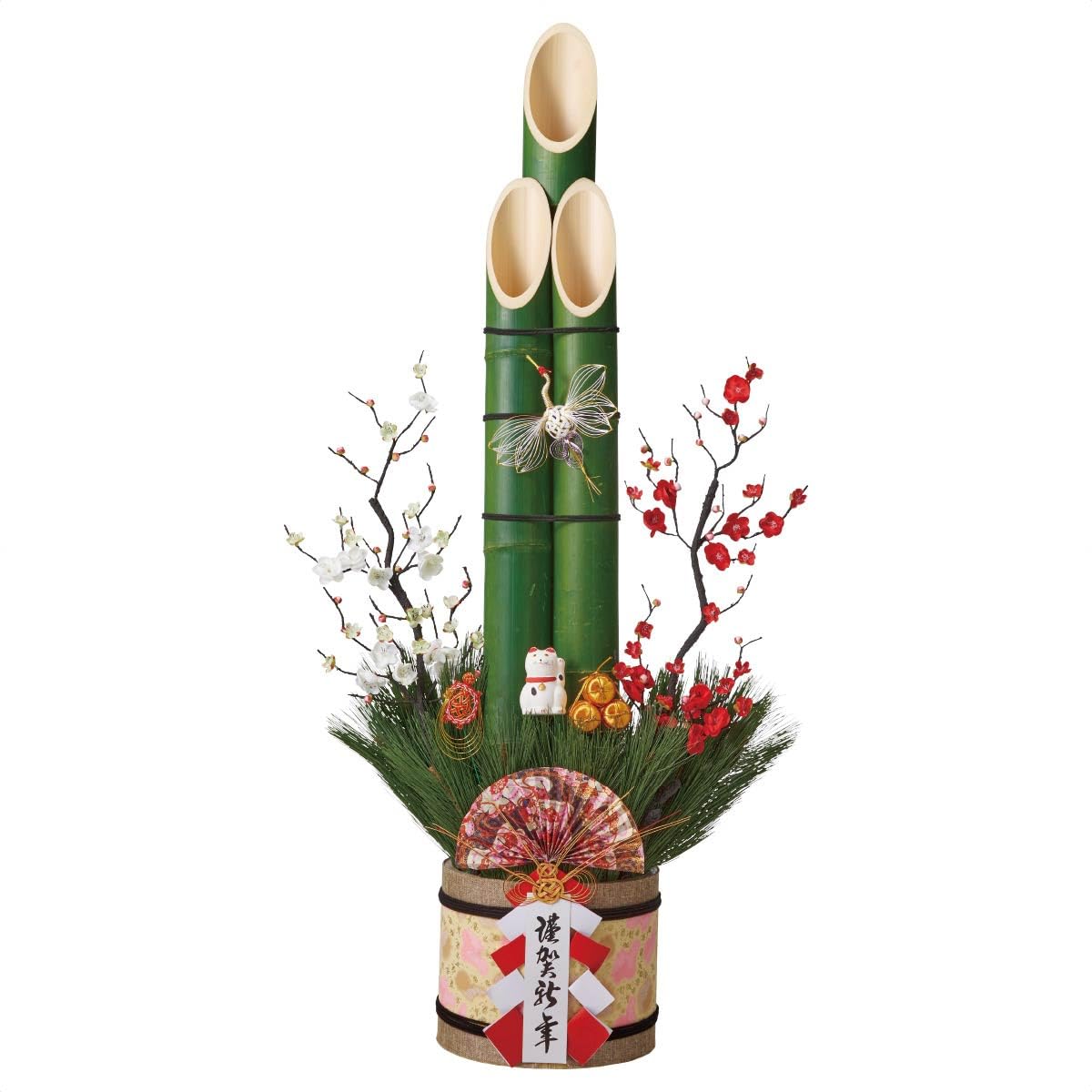 Amazon | 彩竹門松 高さ150cm 1台 【 正月 飾り 門松 玄関 ストア