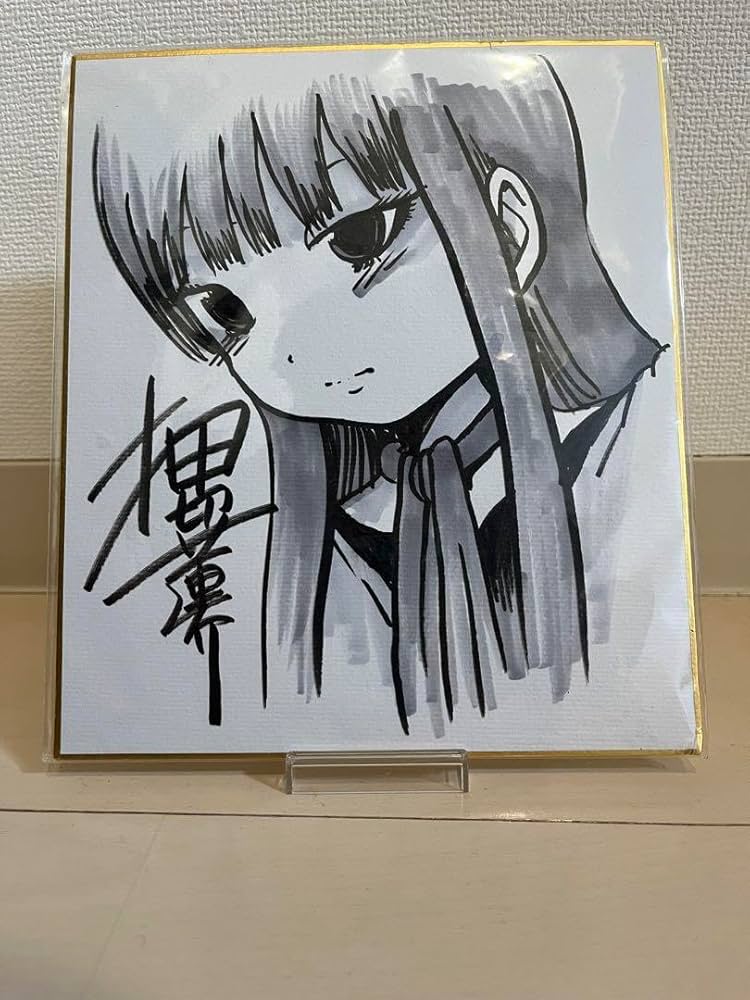 Amazon.co.jp: 押切蓮介 直筆イラスト サイン色紙 ハイスコアガール
