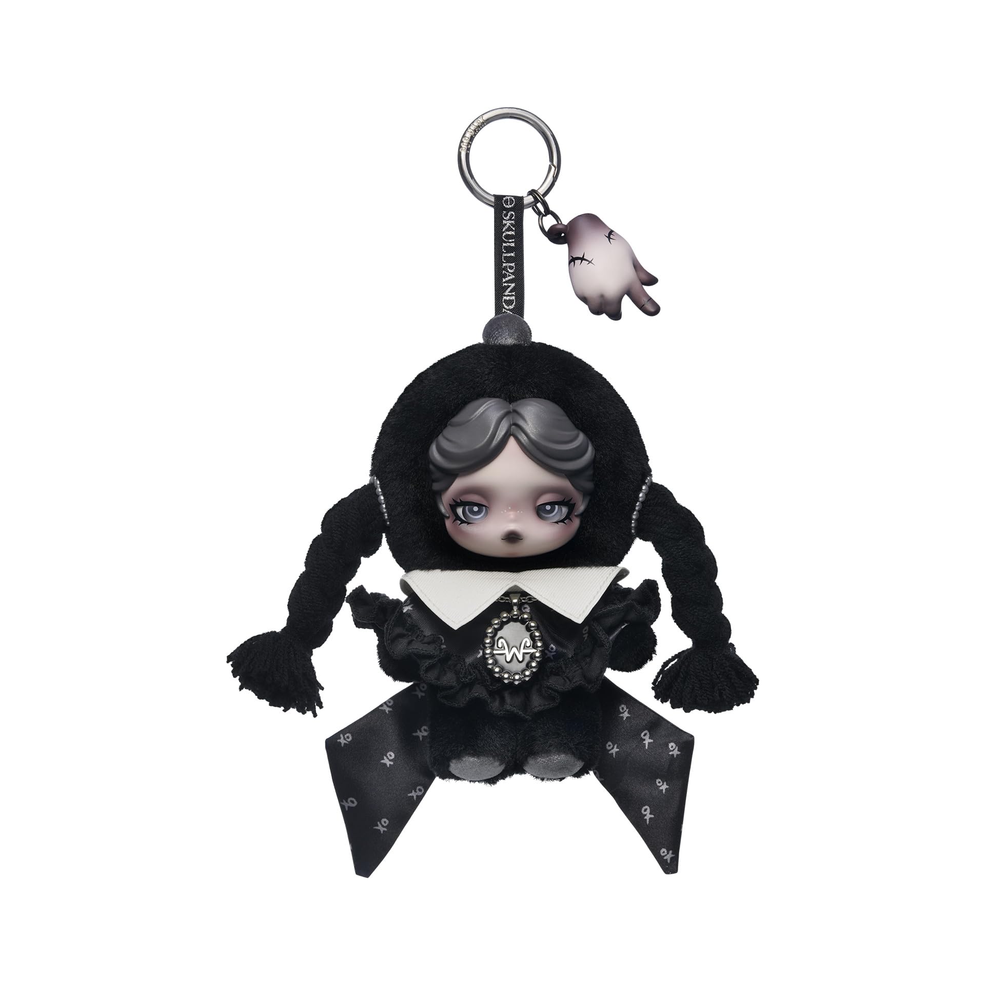 Amazon.com: POP MART SKULLPANDA × Wednesday Plush（Classic Dress