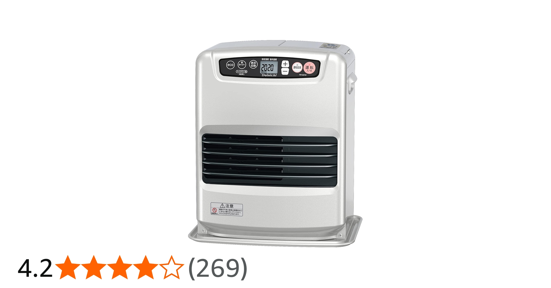 Amazon | ダイニチ:石油ファンヒーター(Sタイプ)(ライトシルバー)/FW