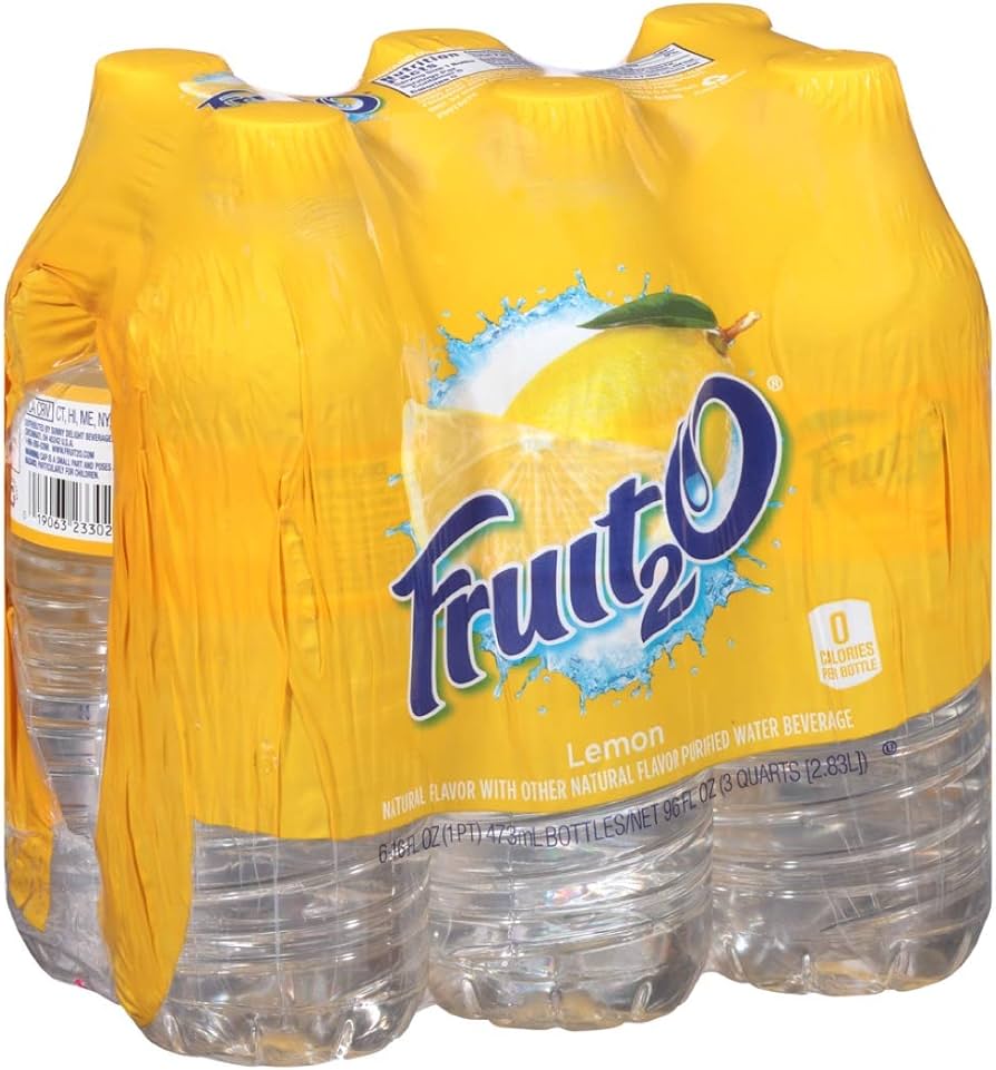 Amazon.com : Fruit2O Zero Calorie Flavored Water, Lemon, 6 Count