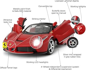 Amazon.co.jp: RASTAR フェラーリ RCラジコンカー・ 正規認証車・1:14