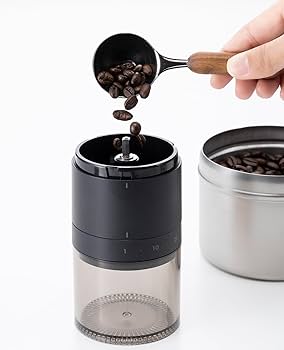 Amazon | ±0 プラスマイナスゼロ 電動コーヒーミル XKM-J110 (ブラック